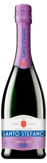 Изображение товара Напиток винный игристый безалкогольный Santo Stefano красный полусладкий Россия, 0,75 л