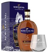 Изображение товара Коньяк «Коктебель» 5 лет со стаканом в подарочной упаковке Россия, 0,5 л