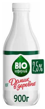 Изображение товара Кефир «Домик в деревне» BIO-кефирный 2,5% БЗМЖ, 900 г