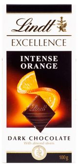 Изображение товара Шоколад Lindt Excellence темный с кусочками апельсина, 100 г