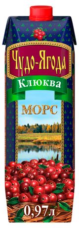 Изображение товара Морс клюквенный «Чудо-Ягода», 970 мл