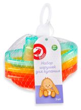 Изображение товара Набор игрушек для купания АШАН Красная птица Baby Кораблик 3+ мес., 3 шт