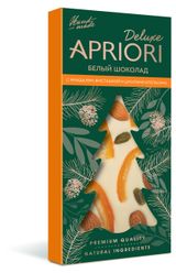 Изображение товара Шоколад белый Apriori Deluxe с миндалем фистакой и апельсином, 85 г