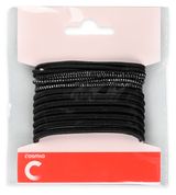 Изображение товара Резинки для волос Cosmia тонкие черные, 18 шт