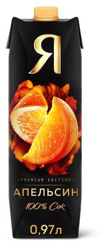Изображение товара Сок апельсиновый «Я» с мякотью, 970 мл