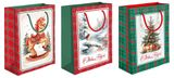 Изображение товара Пакет подарочный глянцевый Классика С Новым Годом, 26х32 см 1 шт в ассортименте