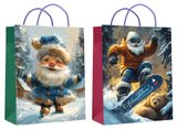 Изображение товара Пакет подарочный Centrum Дед Мороз, 18х23х10 см 1 шт в ассортименте