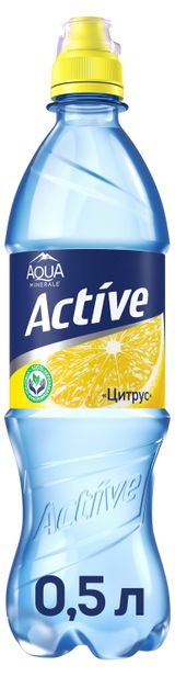 Изображение товара Напиток негазированный Aqua Minerale Active цитрус безалкогольный, 600 мл