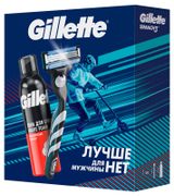 Изображение товара Набор подарочный для мужчин Gillette Mach3 Пена для бритья 200 мл + Бритвенный станок с кассетой