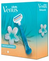 Изображение товара Набор подарочный для женщин Gillette Venus Smooth Бритвенный станок с кассетой + Заколка для волос