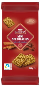Изображение товара Печенье Lambertz Spekulatius в шоколаде с ароматом корицы, 150 г