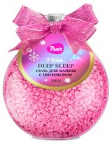 Изображение товара Соль для ванны 7Days Deep Sleep с шиммером розовая, 330 г