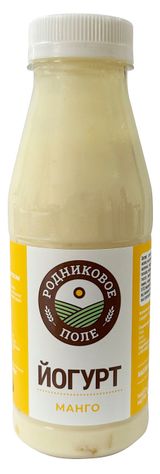 Изображение товара Йогурт питьевой «Родниковое поле» Манго ГОСТ 3,2% БЗМЖ, 330 г