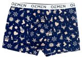 Изображение товара Трусы мужские новогодние OEMEN Боксеры синие, р. 50
