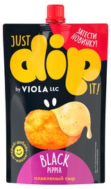 Изображение товара Сыр плавленый Viola Just Dip It Black Pepper для кулинарии 45% БЗМЖ, 180 г