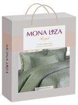 Изображение товара Комплект постельного белья Mona Liza Royal Евро сатин жаккард зеленый