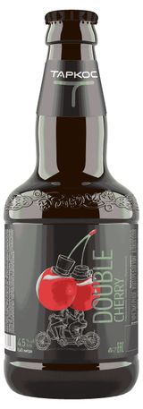 Изображение товара Напиток пивной «Таркос» Double cherry 4,5%, 0,45 л