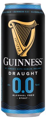 Изображение товара Напиток пивной Guinness Draught безалкогольный, 0,44 л