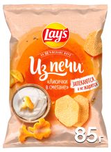 Изображение товара Чипсы картофельные Lay's Из печи лисички в сметане, 85 г