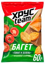 Изображение товара Сухарики Хрусteam Багет Томат и зелень, 60 г