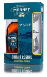 Изображение товара Коньяк Monnet VSOP Франция, 0,7 л + 2 бокала