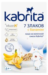 Изображение товара Каша сухая многозерновая Kabrita 7 злаков на козьем молочке с бананом с 6 мес БЗМЖ, 180 г