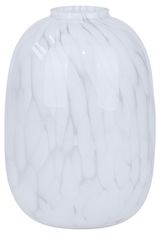 Изображение товара Ваза Actuel стеклянная белая, d 16,5 h 25 см