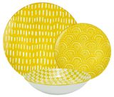 Изображение товара Набор посуды Actuel желтый фарфор, 18 предметов