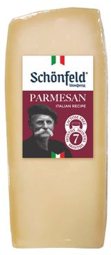 Изображение товара Сыр твердый Пармезан Schonfeld безлактозный выдержка 7 месяцев 40% БЗМЖ, вес