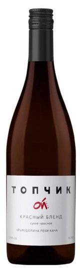 Изображение товара Вино «ТопчикОй» Красный бленд красное сухое Россия, 0,75 л