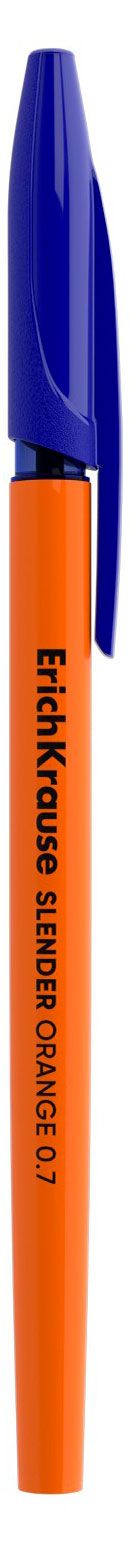 Изображение товара Ручка шариковая ErichKrause Slender Stick Orange синяя 0,7 мм, 1 шт