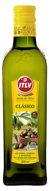 Изображение товара Масло оливковое ITLV Clasico для жарки Испания, 500 мл