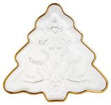 Изображение товара Блюдо Actuel в форме ели белое стеклянное, 21 см