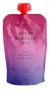 Изображение товара Пюре фруктовое Nutrino Lab Fruit Snack Яблоко черника вишня Сербия, 200 г