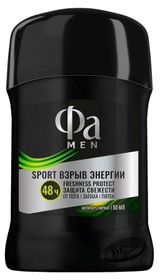 Изображение товара Дезодорант-антиперспирант стик «Фа» Men Sport Взрыв энергии, 50 мл