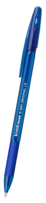 Изображение товара Ручка шариковая ErichKrause R-301 Stick&Grip Original синяя 1.0 мм, 1 шт