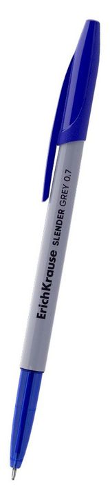 Изображение товара Ручка шариковая ErichKrause Slender Stick Grey синяя 0,7 мм, 1 шт