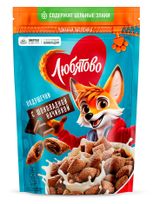 Изображение товара Готовый завтрак «Любятово» подушечки с шоколадной начинкой, 220 г
