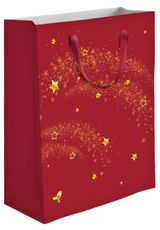 Изображение товара Пакет подарочный АШАН Красная птица красный, 41х55 см