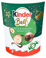 Изображение товара Конфеты Kinder Balls с молочной начинкой и орехами, 90 г