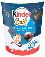 Изображение товара Конфеты Kinder Balls с молочной начинкой и печеньем, 90 г