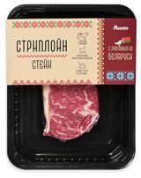 Изображение товара Стейк из говядины АШАН Красная птица с любовью из Беларуси Стриплойн охлажденный, 200 г