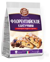 Изображение товара Печенье сдобное «Хлебный Спас» Флорентийское Кантуччини с шоколадной глазурью и изюмом, 200 г