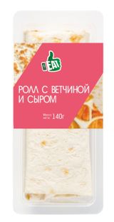 Изображение товара Ролл «Великоросс» с ветчиной и сыром, 140 г