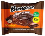 Изображение товара Печенье протеиновое Bombbar Брауни с фундуком глазированное, 50 г