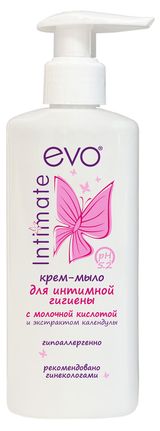 Изображение товара Крем-мыло для интимной гигиены EVO Intimate молочной кислотой и экстрактом календулы, 200 мл