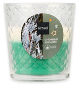 Изображение товара Свеча Actuel с ароматом Снежный кипарис в стакане, 30 ч