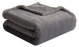 Изображение товара Плед Actuel фланелевый серый, 130х170 см