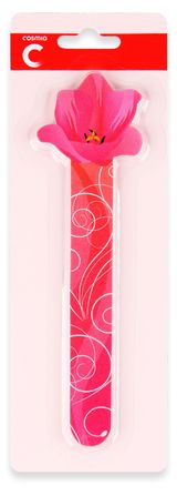 Изображение товара Пилка для ногтей Cosmia с цветком овальная, 1 шт