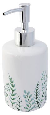 Изображение товара Дозатор для жидкого мыла бело-зеленый 290 мл, 1 шт